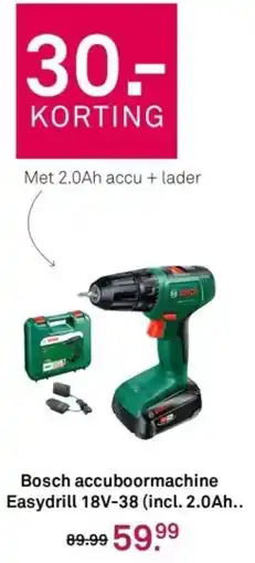 Karwei Bosch accuboormachine Easydrill 18V-38 aanbieding