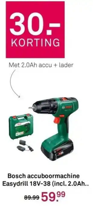 Karwei Bosch accuboormachine Easydrill 18V-38 aanbieding