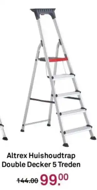 Karwei Altrex Huishoudtrap Double Decker 5 Treden aanbieding