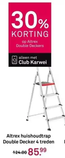 Karwei Altrex Huishoudtrap Double Decker 5 Treden aanbieding