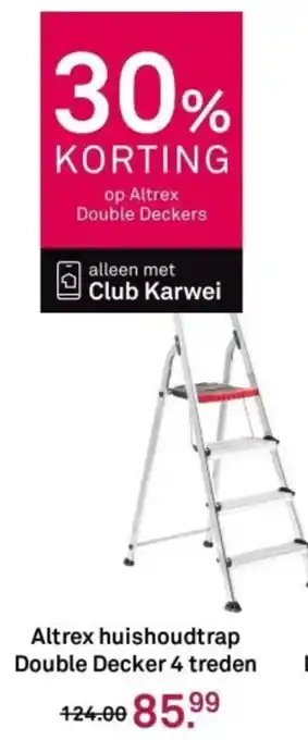 Karwei Altrex Huishoudtrap Double Decker 5 Treden aanbieding