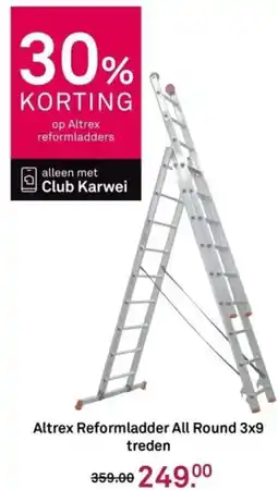 Karwei Altrex Reformladder All Round 3x9 treden aanbieding