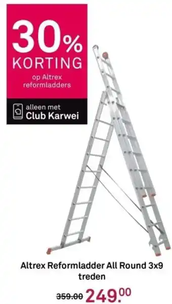 Karwei Altrex Reformladder All Round 3x9 treden aanbieding