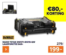 BOUWMAAT RADIO TSTAK DWST1 81078 QW aanbieding