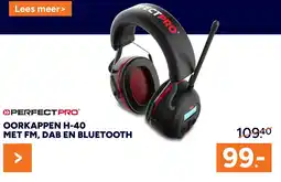 BOUWMAAT Oorkappen H-40 met fm, dab en bluetooth aanbieding