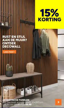 BOUWMAAT Akoestische panelen aanbieding