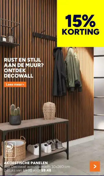 BOUWMAAT Akoestische panelen aanbieding