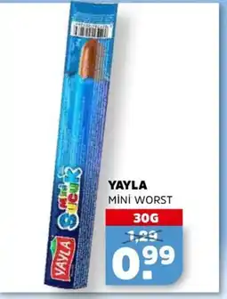 Sahan Supermarkten YAYLA mi̇ni̇ worst aanbieding