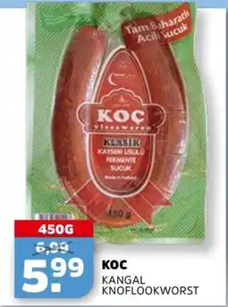 Sahan Supermarkten KOC Kangal knoflookworst aanbieding