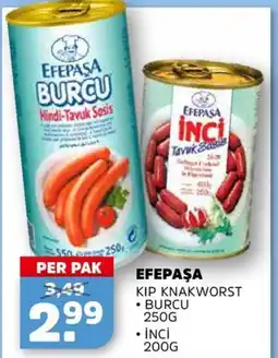 Sahan Supermarkten EFEPASA KIP KNAKWORST aanbieding