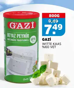 Sahan Supermarkten Gazi̇ witte kaas %60 vet aanbieding