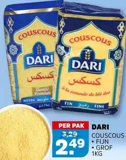 Sahan Supermarkten DARI Couscous aanbieding