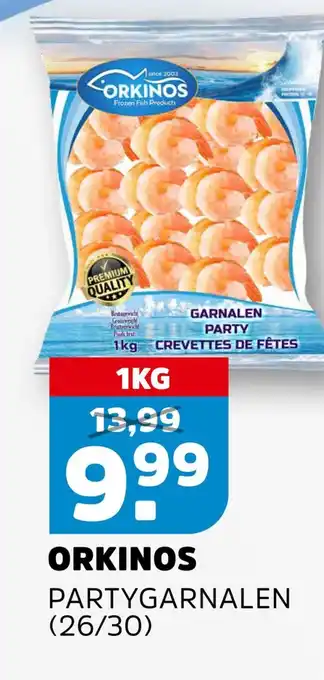Sahan Supermarkten Orkinos partygarnalen aanbieding