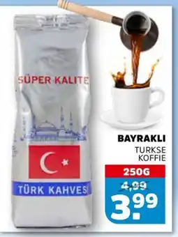 Sahan Supermarkten BAYRAKLI Turkse koffie aanbieding