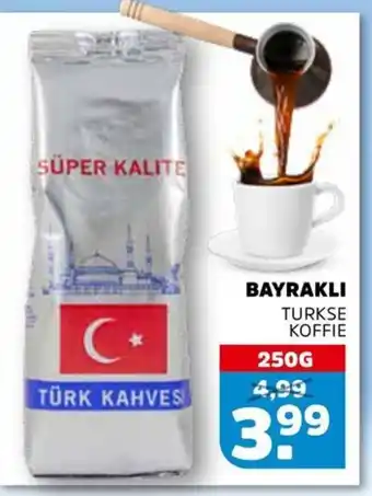 Sahan Supermarkten BAYRAKLI Turkse koffie aanbieding
