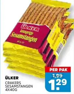 Sahan Supermarkten ÜLKER Crakers sesamstangen aanbieding
