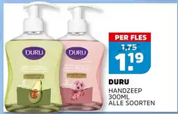 Sahan Supermarkten Duru handzeep aanbieding