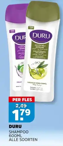 Sahan Supermarkten Duru shampoo aanbieding