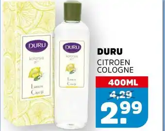 Sahan Supermarkten DURU citroen cologne aanbieding