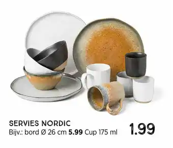 Xenos Servies Nordic Cups 175 ml aanbieding