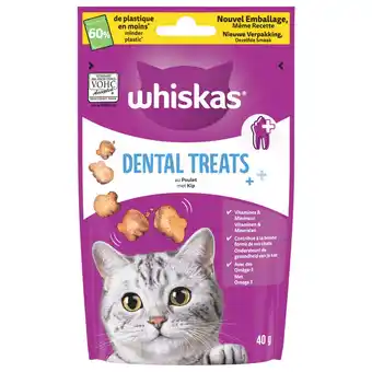 Pets Place Whiskas Dental Treats - Verwensnacks - Kip 40 g aanbieding