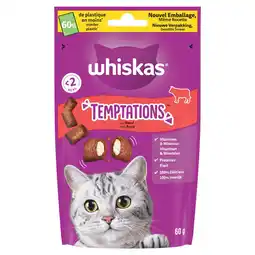Pets Place Whiskas Temptations - Verwensnacks - Rund 60 g aanbieding