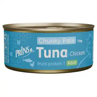 Pets Place Prins Chunky Paté - Kattenvoer - Tonijn Kip 70 g aanbieding