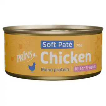 Pets Place Prins Soft Paté - Kattenvoer - Kip 70 g aanbieding