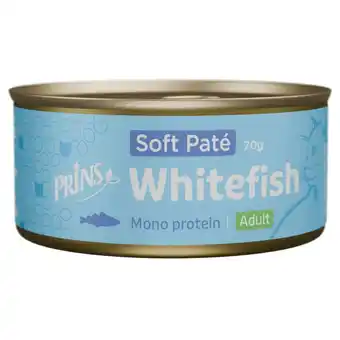 Pets Place Prins Soft Paté - Kattenvoer - Witvis 70 g aanbieding