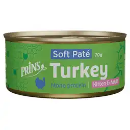 Pets Place Prins Soft Paté - Kattenvoer - Kalkoen 70 g aanbieding