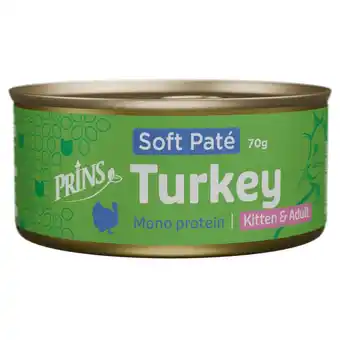 Pets Place Prins Soft Paté - Kattenvoer - Kalkoen 70 g aanbieding