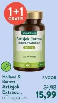 Holland & Barrett Artisjok Extract 350mg aanbieding