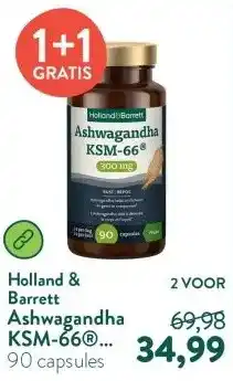 Holland & Barrett Ashwagandha KSM-66® 300mg aanbieding