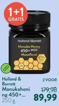 Holland & Barrett Manukahoning 450+ MGO Monofloraal aanbieding