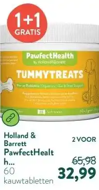 Holland & Barrett PawfectHealth Tummytreats Pre- En Probiotica Hond - 60 soft treats aanbieding