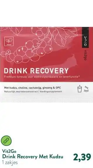 Holland & Barrett Drink Recovery Met Kudzu aanbieding