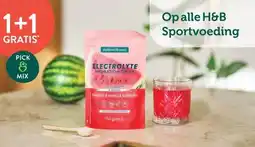 Holland & Barrett 1+1 GRATIS Op alle H&B Sportvoeding aanbieding