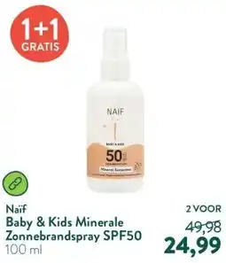 Holland & Barrett Baby & Kids Minerale Zonnebrandspray SPF50 aanbieding