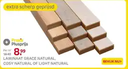 Praxis LAMINAAT GRACE NATURAL, COSY NATURAL OF LIGHT NATURAL aanbieding