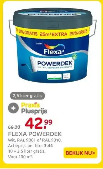 Praxis FLEXA POWERDEK aanbieding