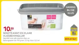 Praxis SENCYS KANT-EN-KLAAR VLIESBEHANGLIJM aanbieding