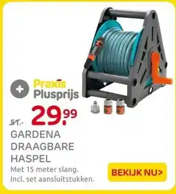 Praxis GARDENA DRAAGBARE HASPEL aanbieding
