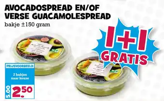 Boon`s Markt Avocadospread en/of Verse Guacamolespread aanbieding