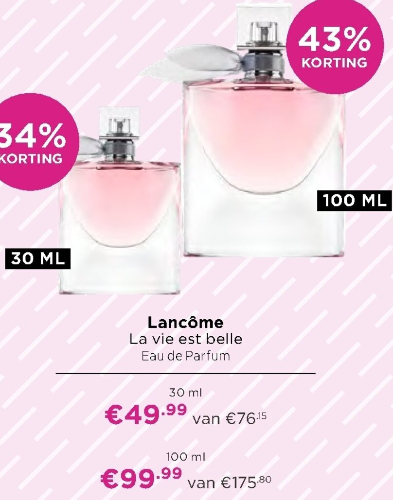 Lancome La Vie Est Belle 41% Korting Aanbieding bij Ici Paris Xl