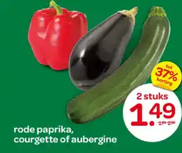 Spar rode paprika, courgette of aubergine aanbieding