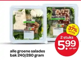 Spar alle groene salades aanbieding