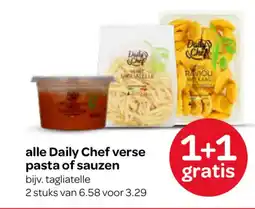 Spar alle Daily Chef verse pasta of sauzen aanbieding
