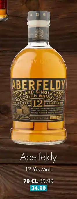 Mitra Aberfeldy 12 Yrs  Malt | 70 CL aanbieding