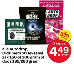 Spar alle Autodrop, Oldtimers of Heksehyl aanbieding