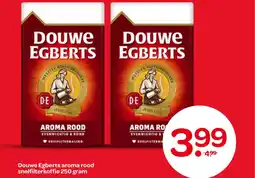 Spar Douwe Egberts aroma rood snelfilterkoffie aanbieding